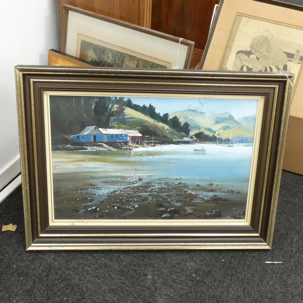 COLIN C. WYNN 'CAREYS BAY OTAGO' OIL ON CANVAS 730 X 525MM Image 1++