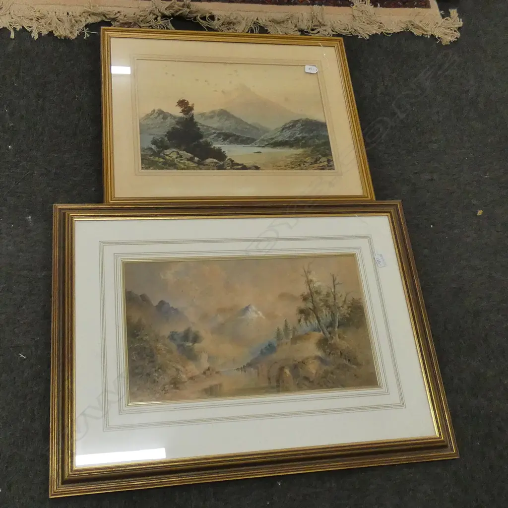 T. PEERLESS W/C + ONE OTHER SIGNED LATE 19thC W/C 850 X 635MM Image 1++