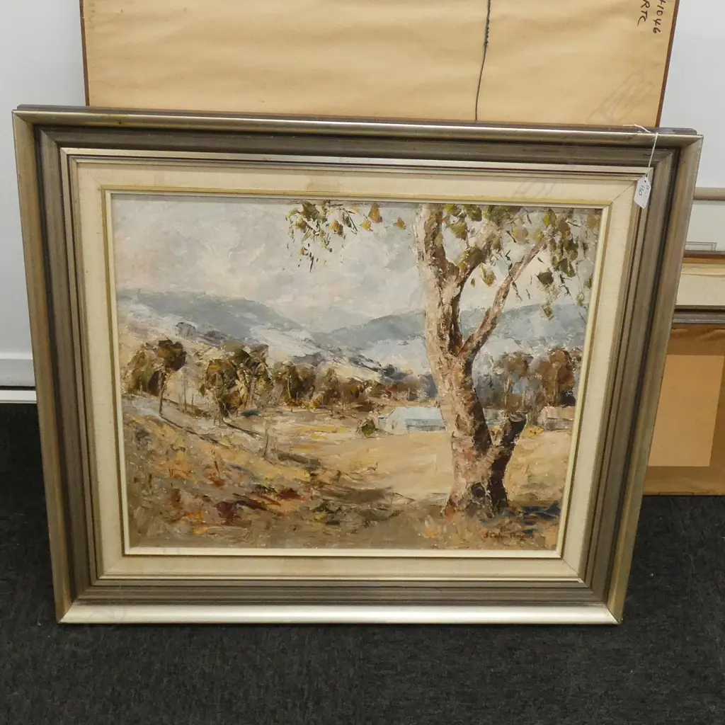 J. COLIN ANGUS 'LATE SUMMER' OIL ON BOARD 795 X 695MM Image 1++