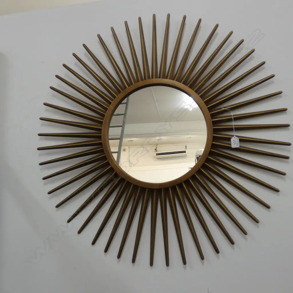 METAL FRAMED SUNBURST MIRROR H 870 MM Image 1++