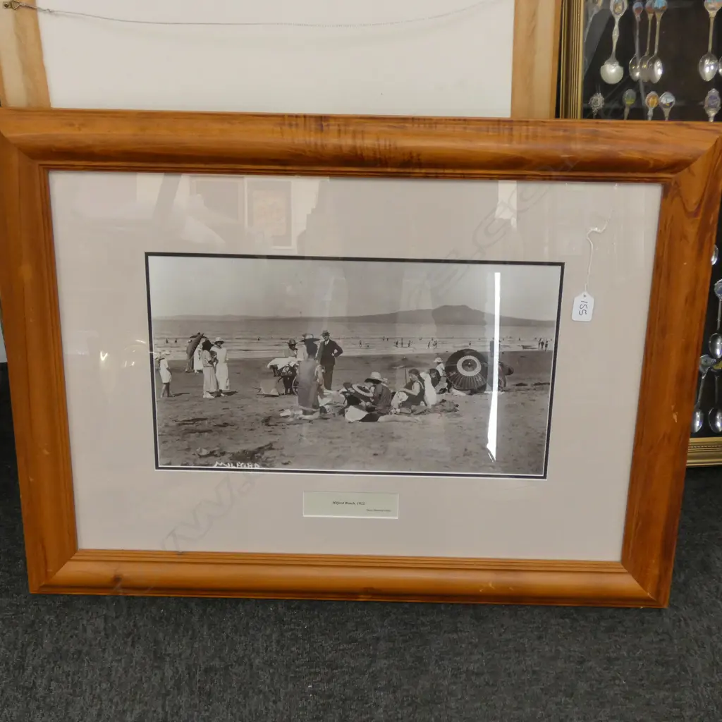 FRAMED PHOTO/PRINT OF MILFORD BEACH 840 X 670 MM Image 1++