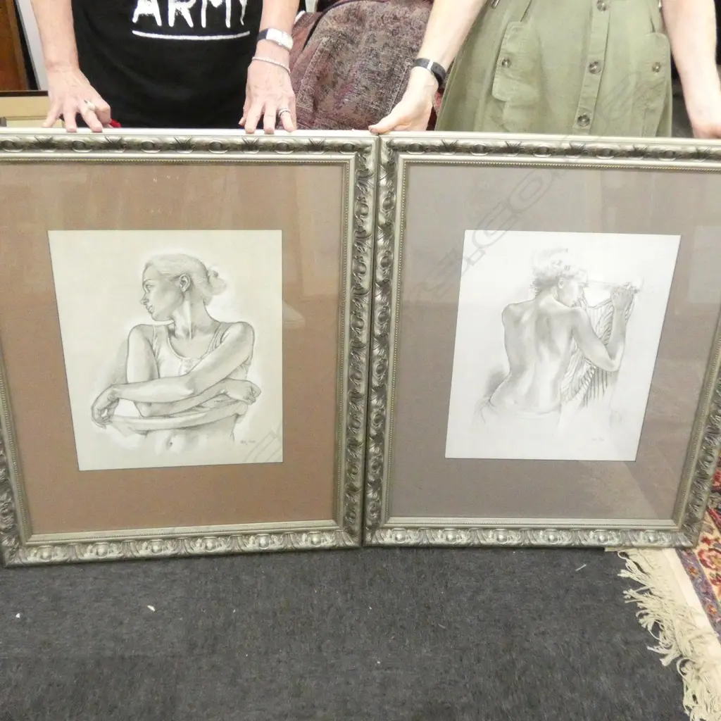 FRANCINE VON HOVE 2 PRINTS, 'CELINE LOOKING OUT' & 'KAREN AU T-SHIRT' 835 X 695MM Image 1++