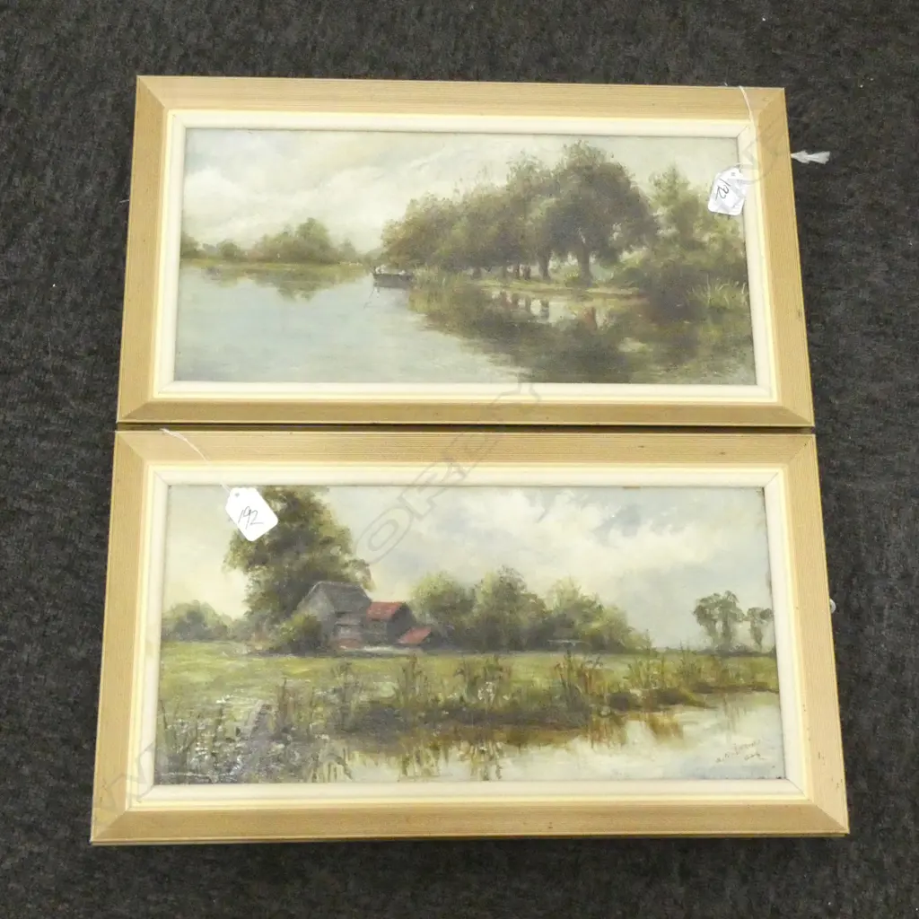 W. M. INGHAM TWO SIGNED OIL LANDSCAPES 470 X 260MM Image 1++