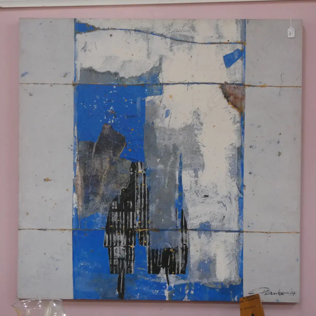 KARIN PLANKER 'ARSENAL II' PRINT ON BOARD 1M SQ Image 1++