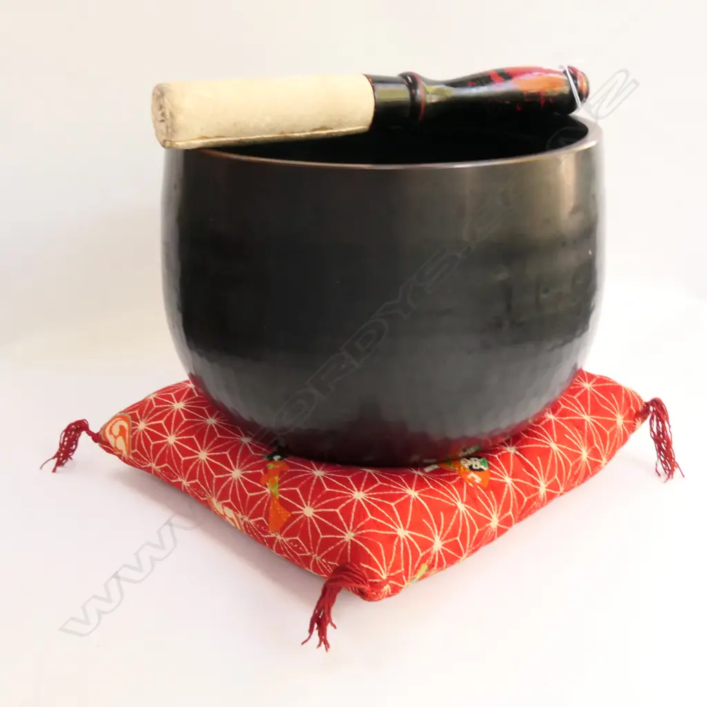 OLD JAPANESE SINGING BOWL BRONZE/BRASS Image 1++