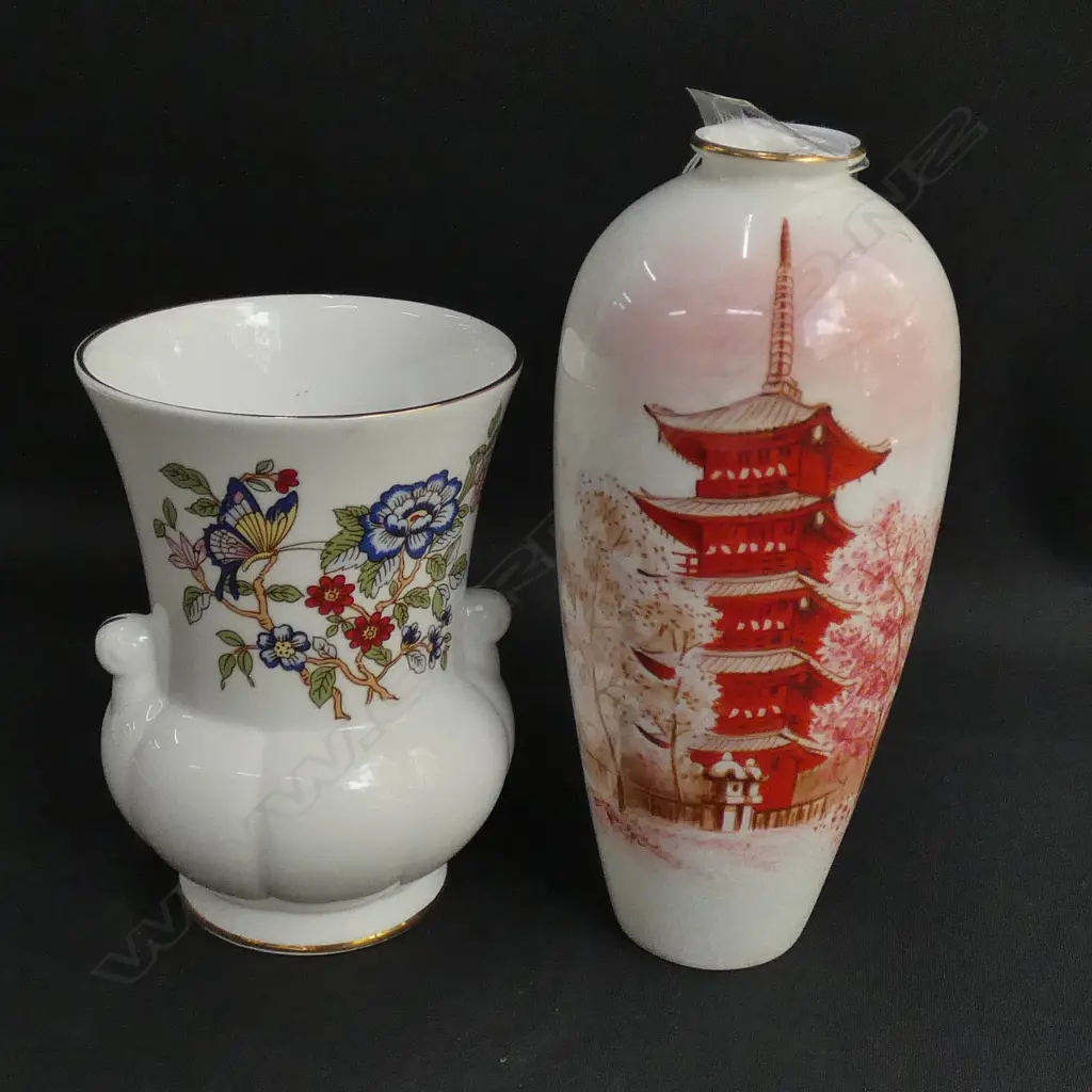 IRISH TARA PORCELAIN VASE + NORITAKE VASE H 170 MM Image 1++