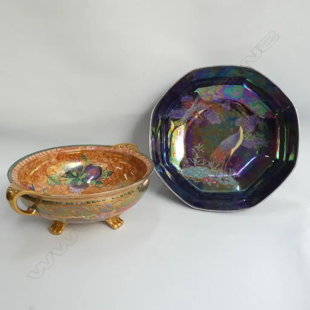 2 LUSTRE BOWLS; MALING & CETEMWARE 255MM DIA Image 1++