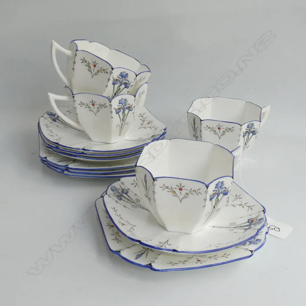 4 SHELLEY QUEEN ANNE TRIOS, c.1927, AF  Image 1++