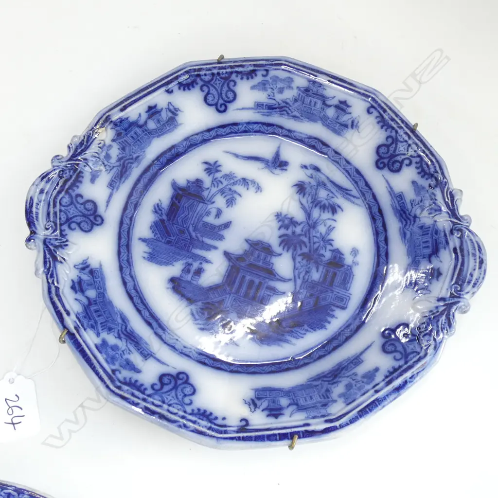 RARE PHONENIX WORKS CHUSAN J CLEMENTOON WALL PLATE WALL PLATE C1830 D 265 MM Image 1++