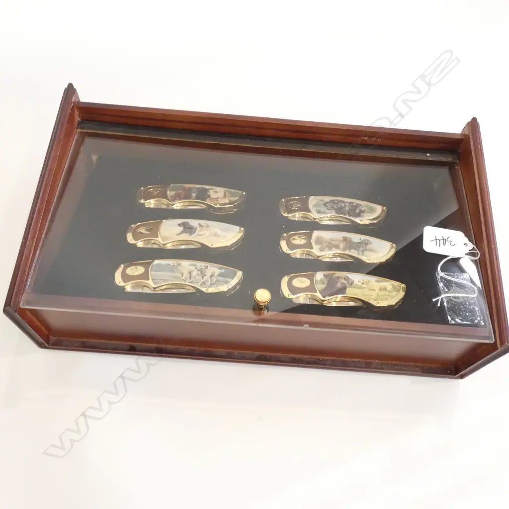 6 CASED F/MINT KNIVES Image 1++