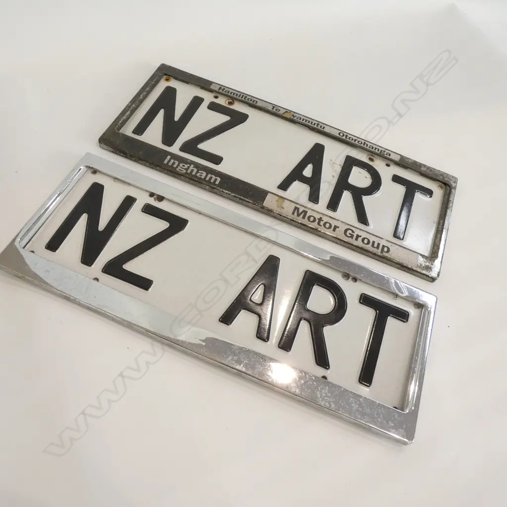PR. NZ VEHICLE LICENSE PLATES "NZ ART" Image 1++