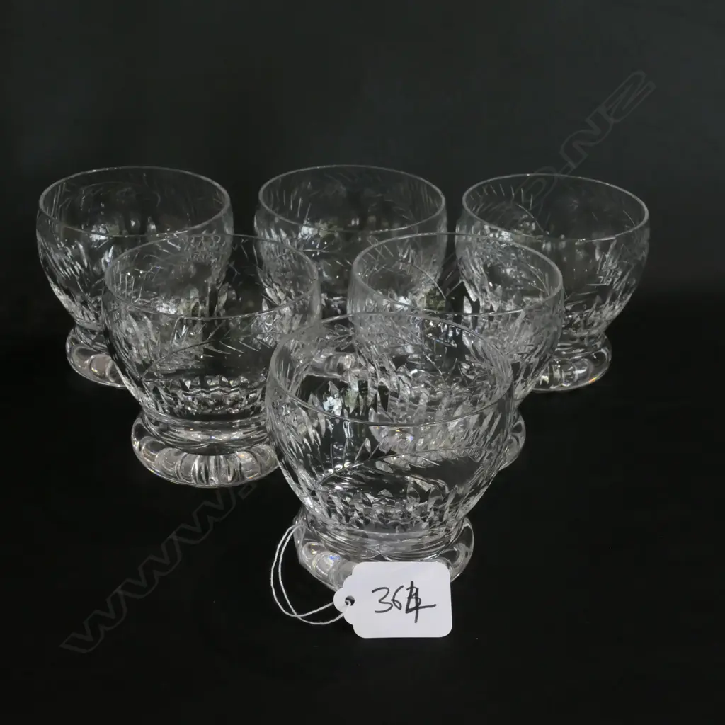 SET OF 6 WEBB CORBETT TUMBLERS H. 75MM Image 1++