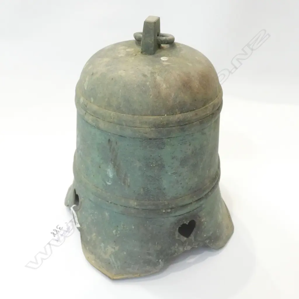 OLD JAPANESE BRONZE/BRASS TEMPLE BELL H.260mm Image 1++