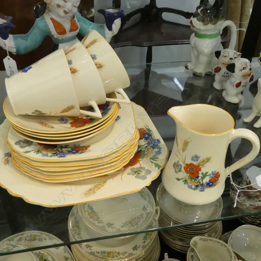 15 PCE ART DECO PHOENIX WARE TEA SET Image 1++