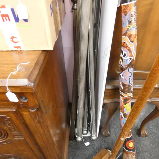 ASST CURTAIN RAILS + CURTAINS LONGEST ROD 3560 MM
