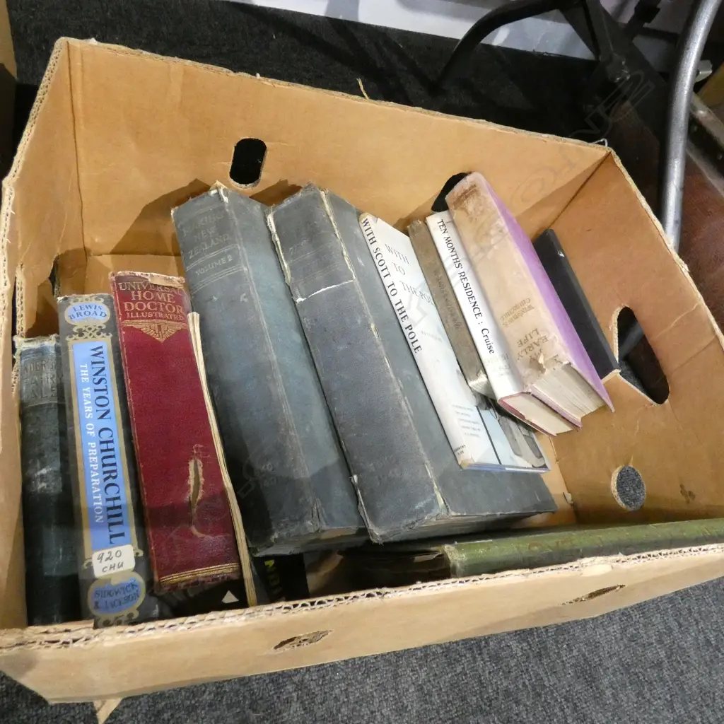 BOX LOT ASST. VINTAGE BOOKS Image 1++