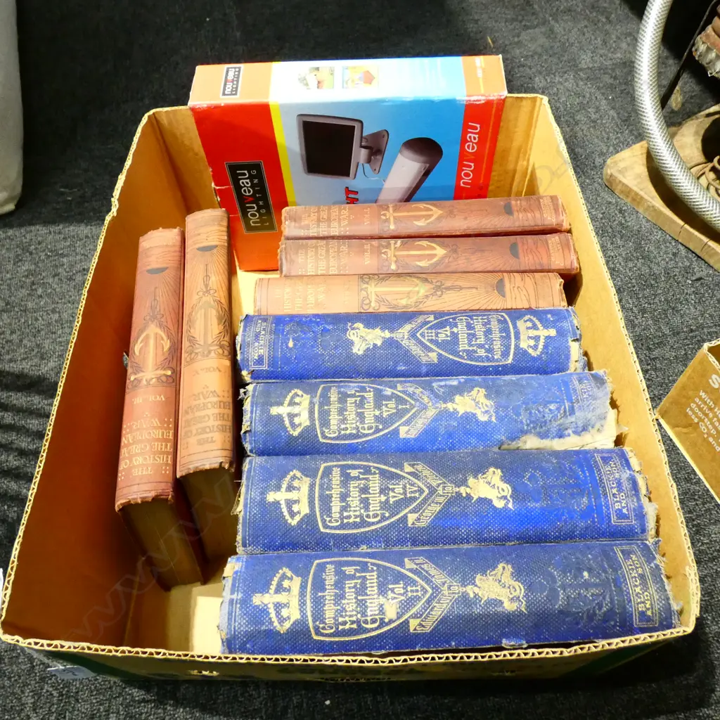 BOX LOT 'HISTORY OF ENGLAND' &'HISTORY OF GREAT EUROPEAN WAR" Image 1++