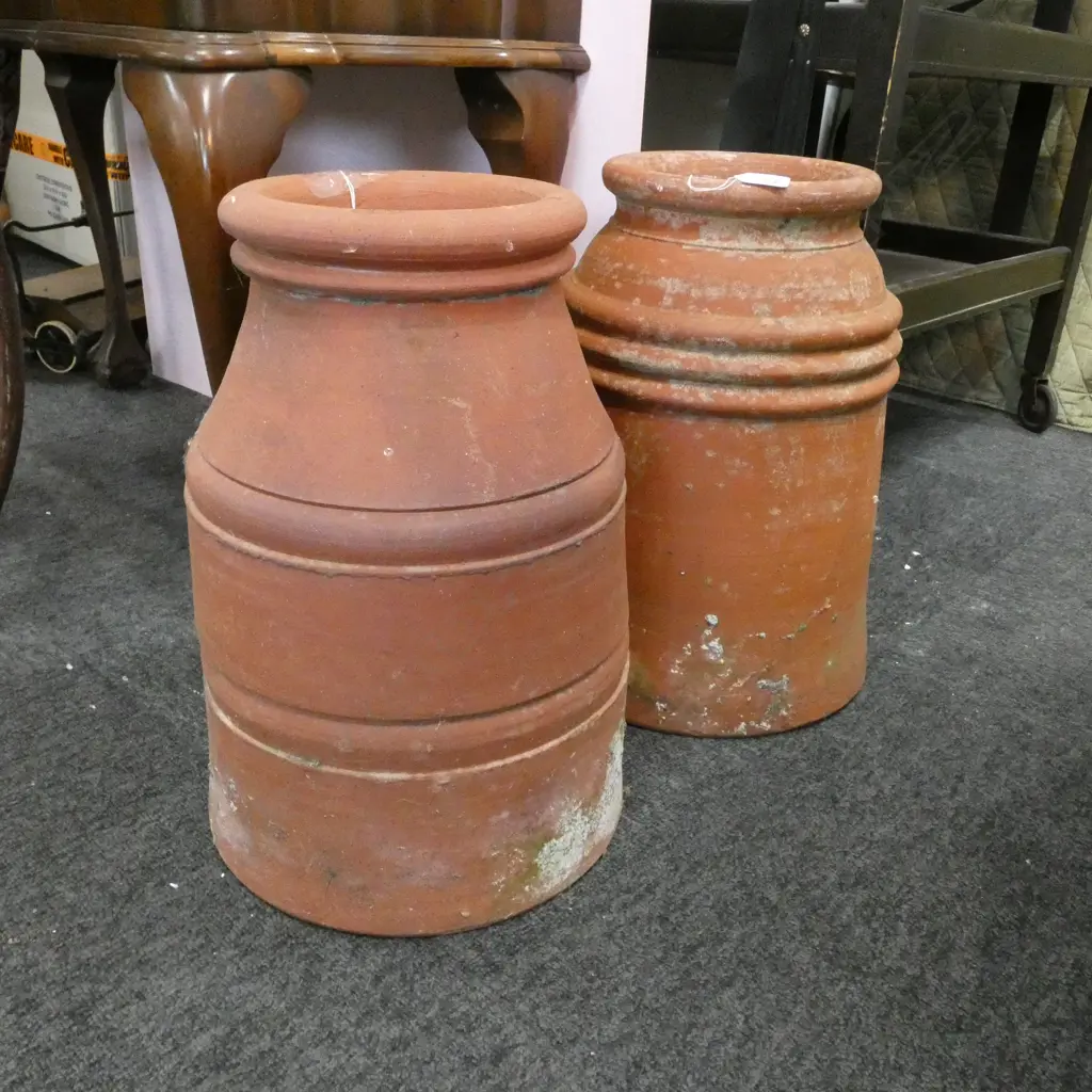 PR TERRACOTTA CHIMNEY POTS H. 420MM HUTSON AND CO. WELLINGTON Image 1++