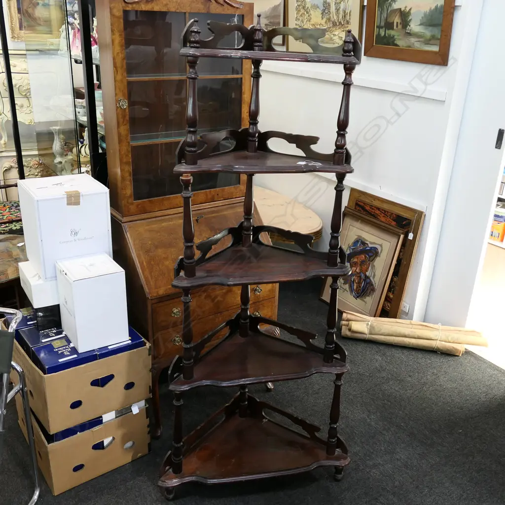 MAHOGANY WHAT NOT H 1650 MM Image 1++