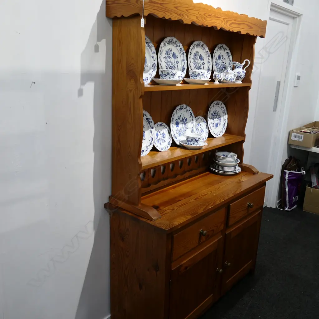 NORWEGIAN PINE DRESSER H. 1830MM W. 1180MM Image 1++