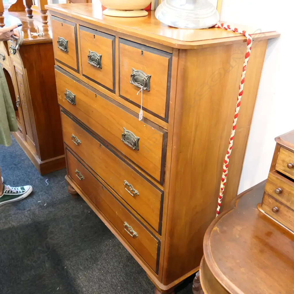 COLONIAL KAURI CHEST OF 6 DRAWERS Image 1++