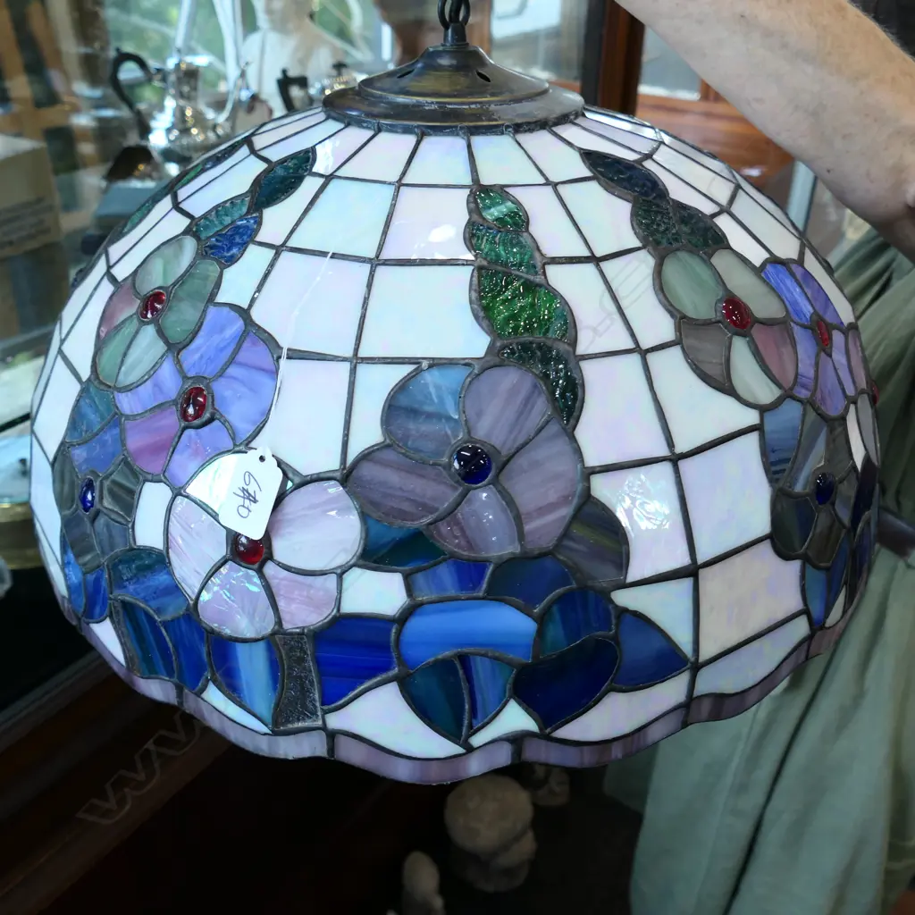 TIFFANY STYLE LIGHT SHADE BULB FITTING AF 500MM DIA Image 1++