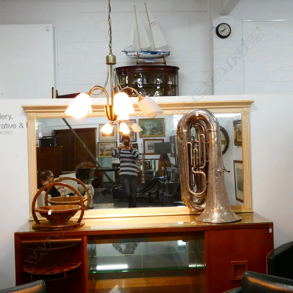 A LARGE FRAMED MIRROR L 2160 MM Image 1++