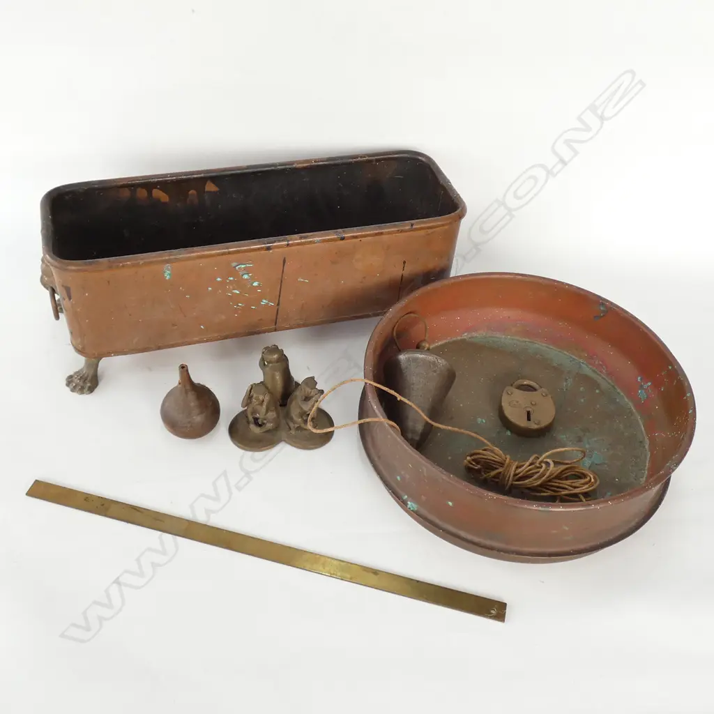 COPPER PLANTER BOX, SIEVE ETC Image 1++
