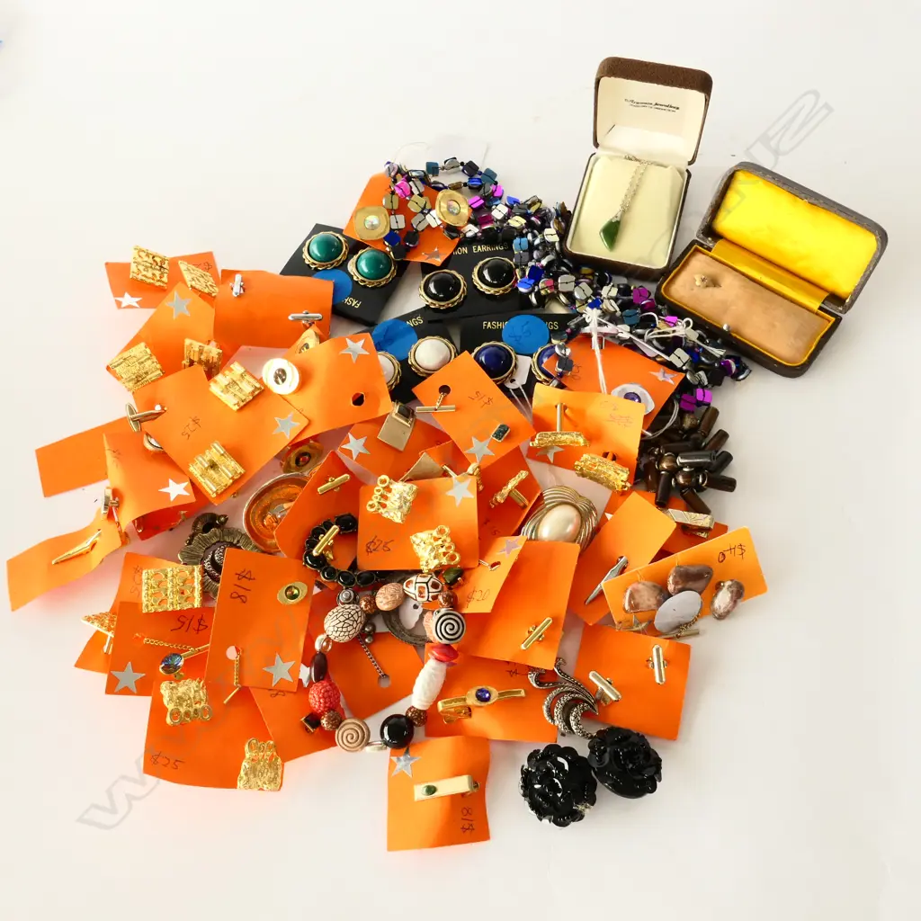 COLLECTION COSTUME JEWELRY, CUFFLINKS ETC Image 1++
