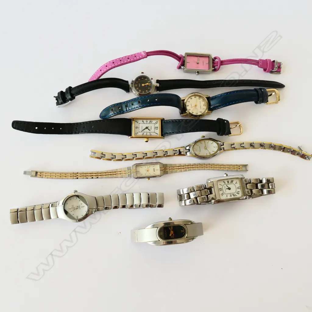 BAG OF ASSORTED LADIES WRISTWATCHES Image 1++