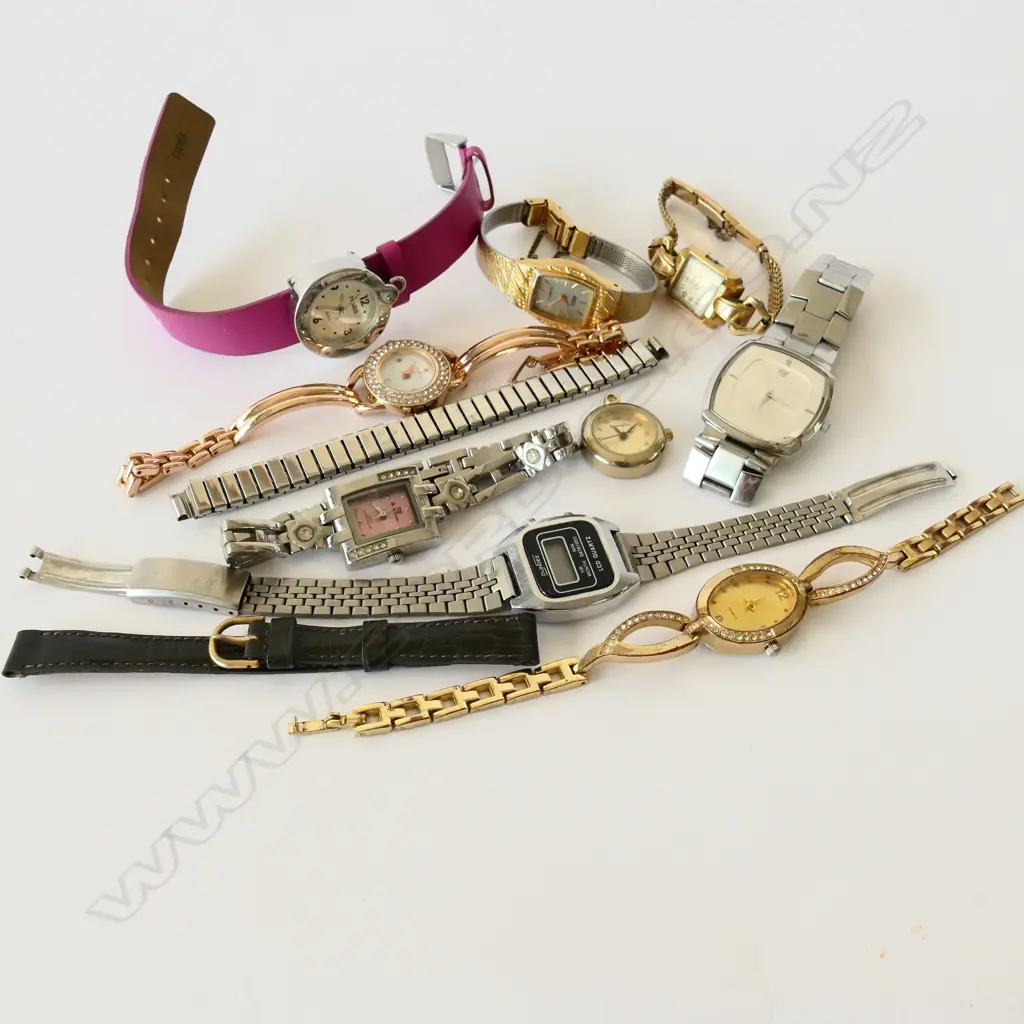 BAG OF ASSORTED LADIES WRISTWATCHES Image 1++