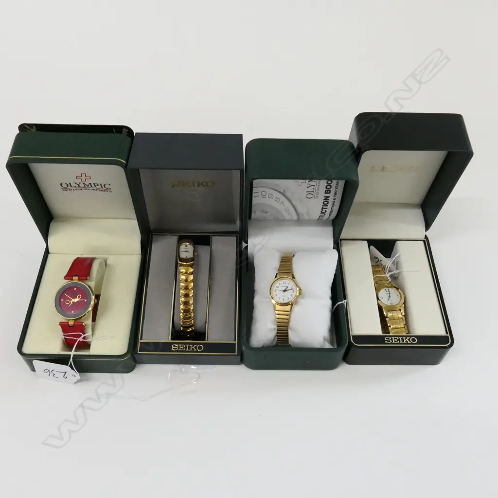 4 VARIOUS WATCHES IN BOXES  Image 1++