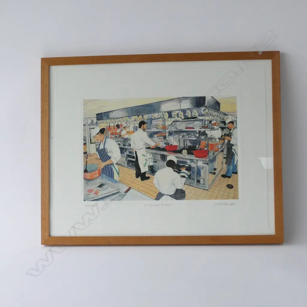 RICHARD BRAMBLE 'LE GARROCHE'S KITCHEN' ARTIST PROOF 615 X 845MM Image 1++