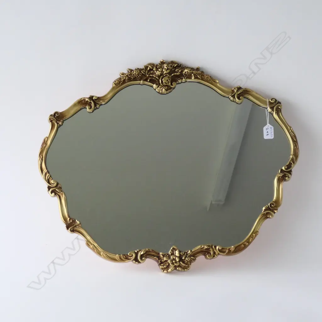 GILT FRAMED MIRROR L. 650MM Image 1++