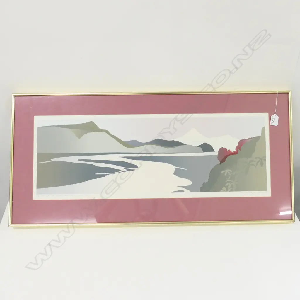 MALCOLM WARR SCREENPRINT MT EGMONT 24/170 MM L 750 MM Image 1++