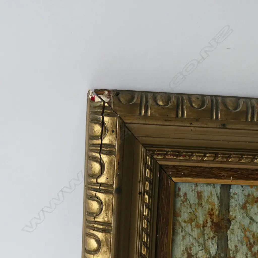 SIGNED OIL ON BOARD GILT FRAMED LANDSCAPE AF 620 X 425MM Image 1++