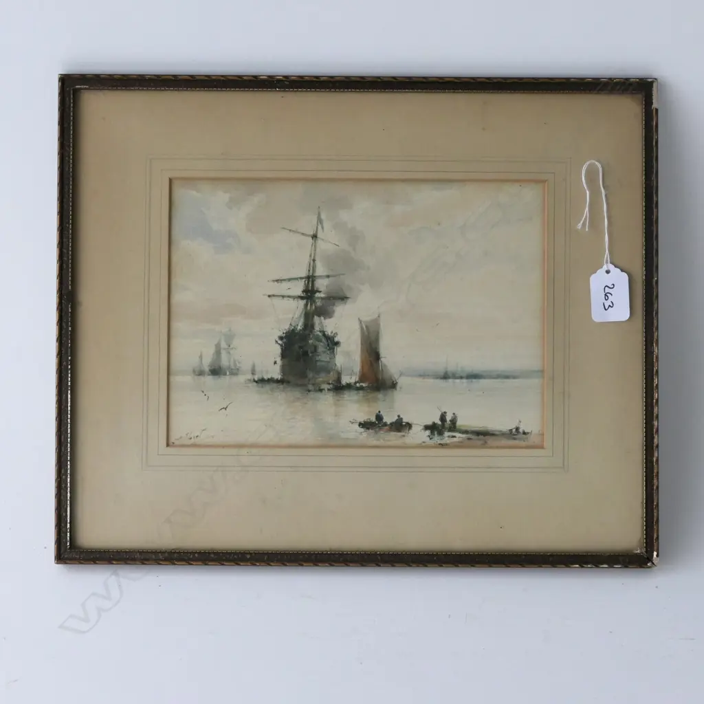 QUALITY VICTORIAN HARBOUR SHIPPING W/C  Image 1++