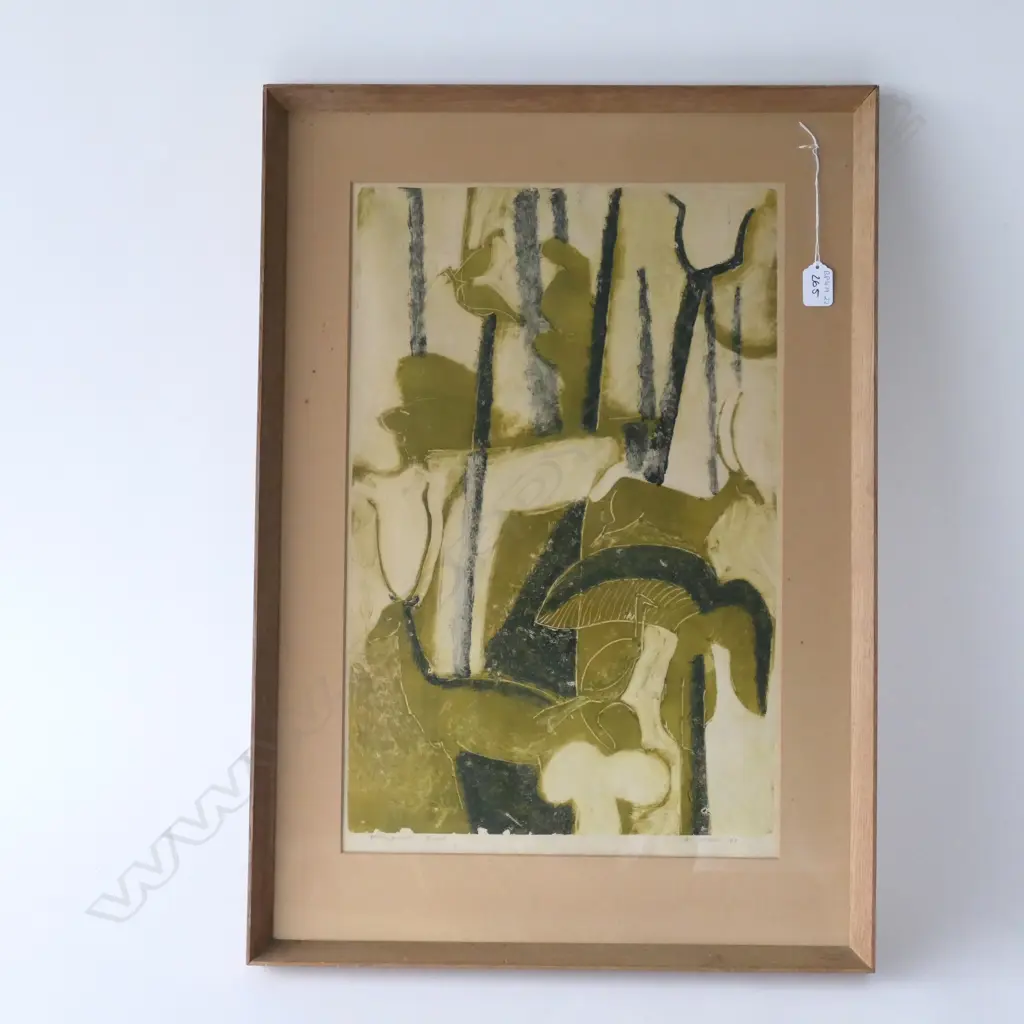 MALCOLM WARR - MONO PRINT - BUSH 1968 Image 1++