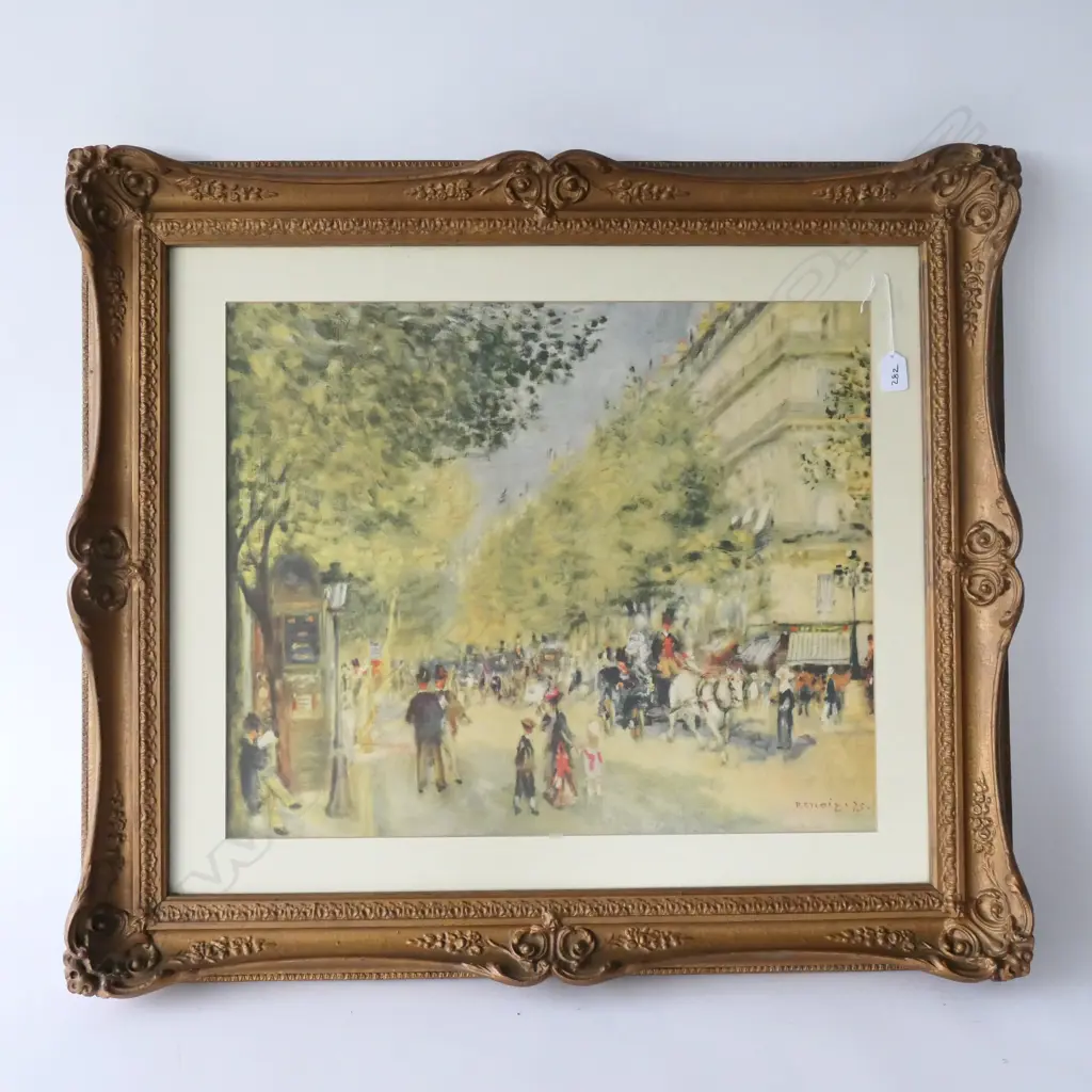 LARGE FRAMED RENOIR PRINT Image 1++