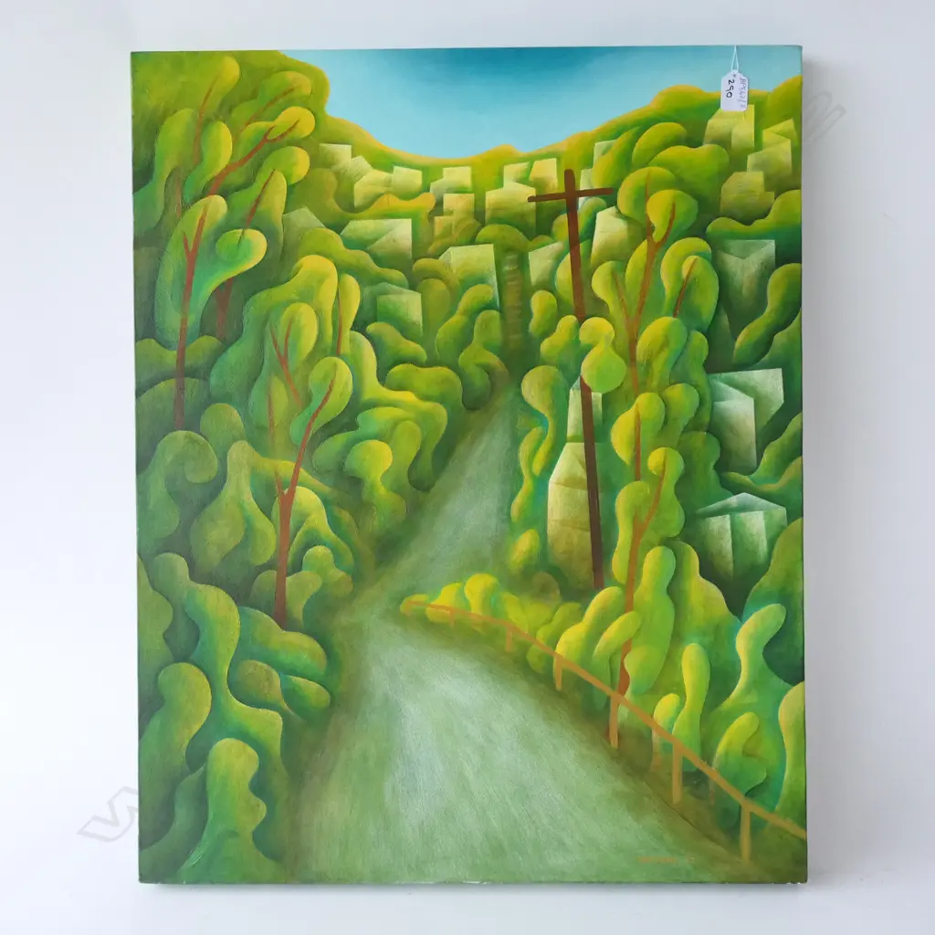 IVAN VOSTINAR 'CROFTON ROAD' OIL ON CANVAS 755 X 605MM Image 1++