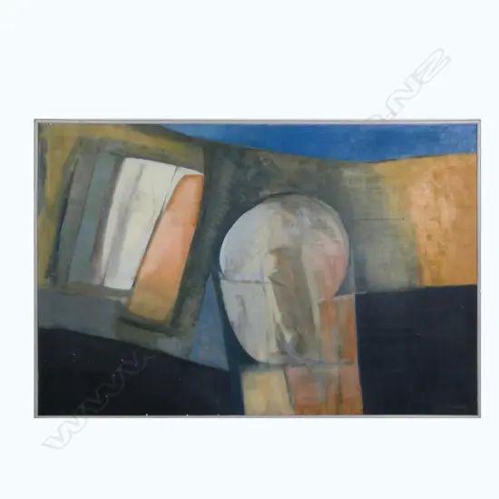 GRAHAM BURTON (CHCH.) OIL ON BOARD, 'TWO HEADS', SIGNED, 790 x 1205mm