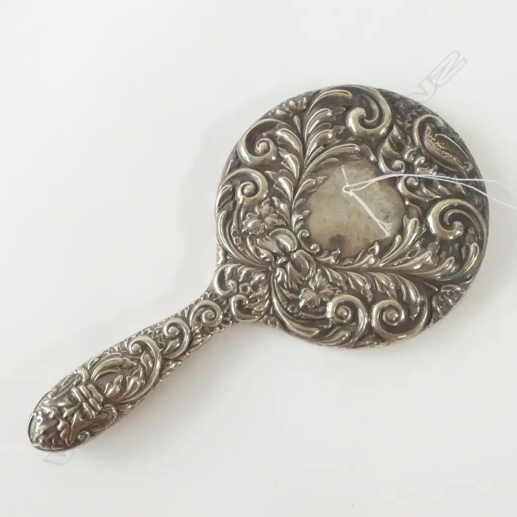 STG SILVER BACKED HAND MIRROR Image 1++