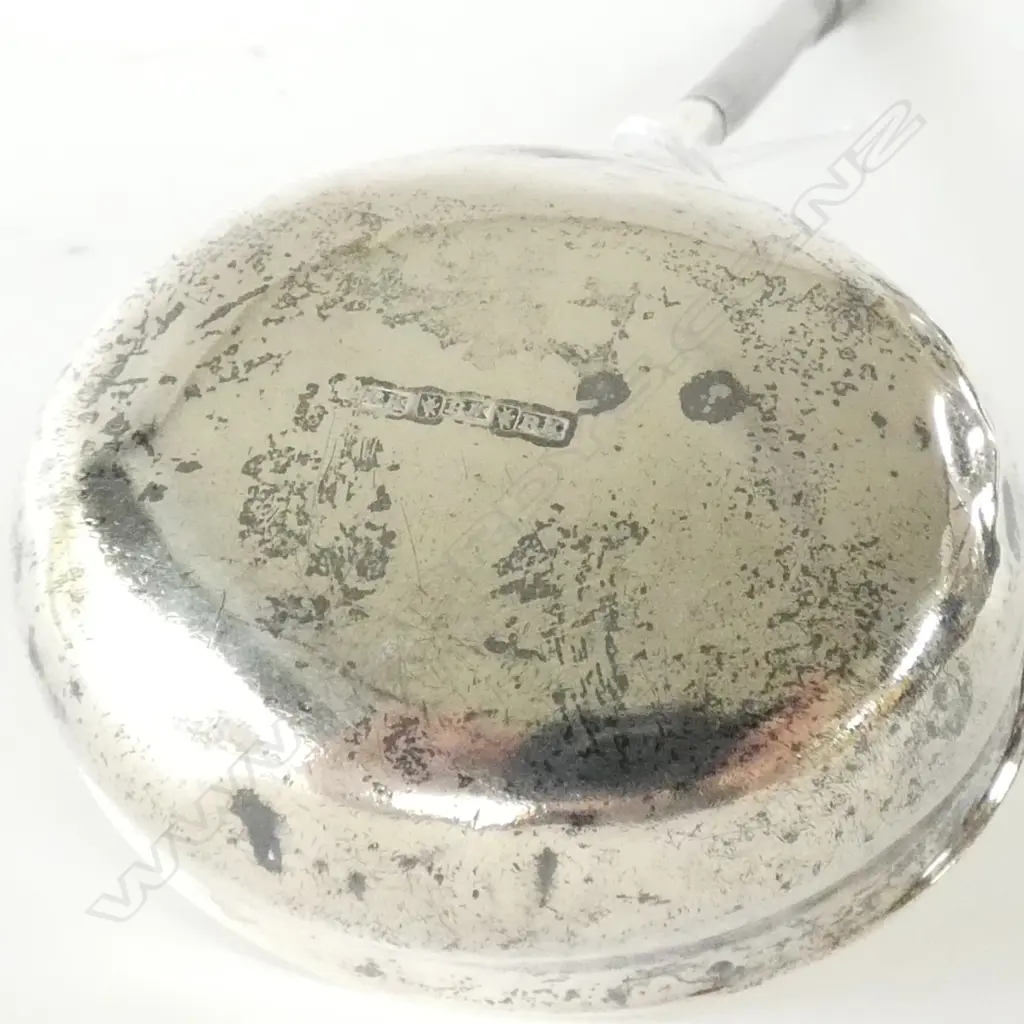 GEORGIAN SILVER TODDY LADLE WITH BALEEN HANDLE Image 1++