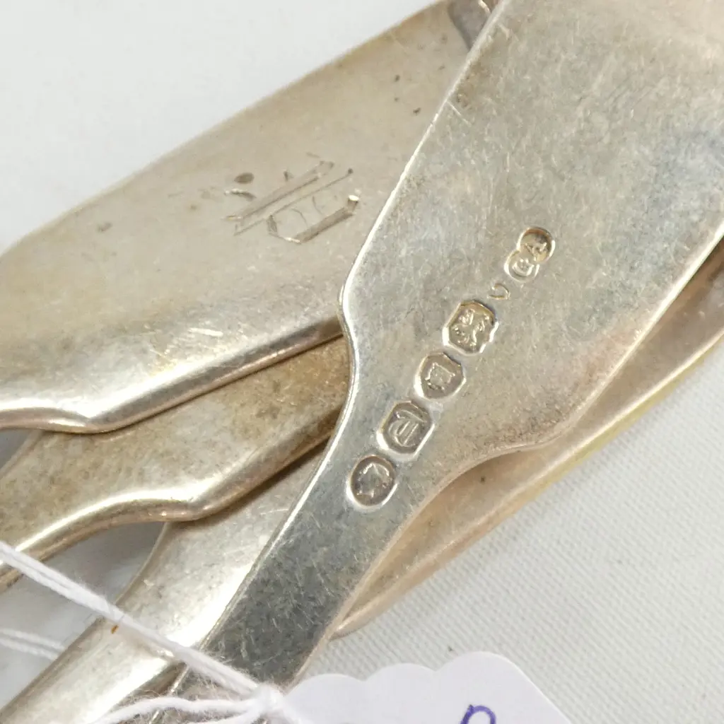 4 S/S FORKS LONDON 1854, 322 GRAMS Image 1++