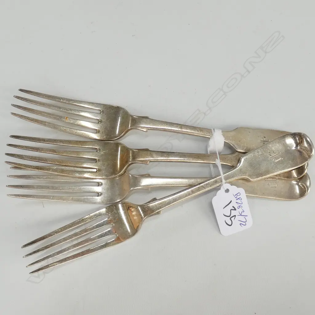 4 S/S FORKS LONDON 1854, 322 GRAMS Image 1++