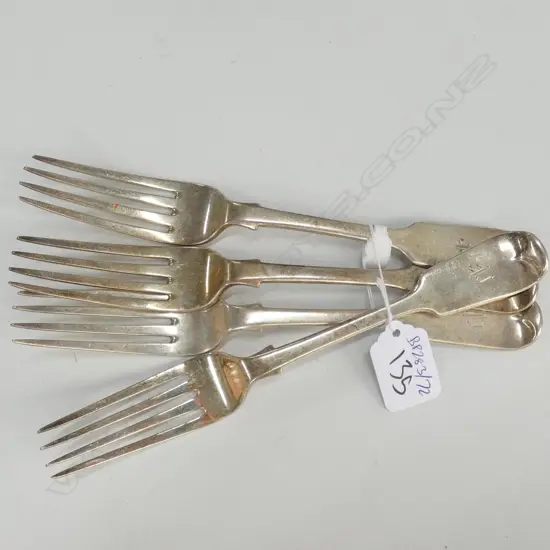 4 S/S FORKS LONDON 1854, 322 GRAMS