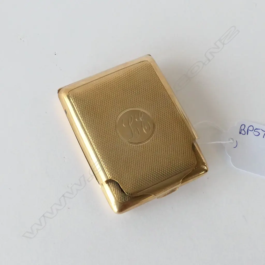 9CT GOLD VESTA CASE 40.14gm Image 1++
