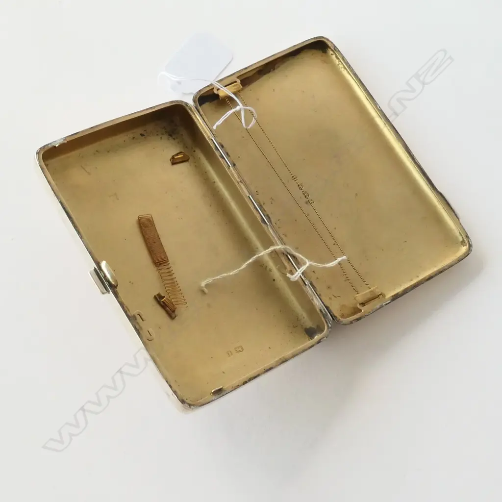 SILVER CIGAR CASE BIRMINGHAM 1905 Image 1++