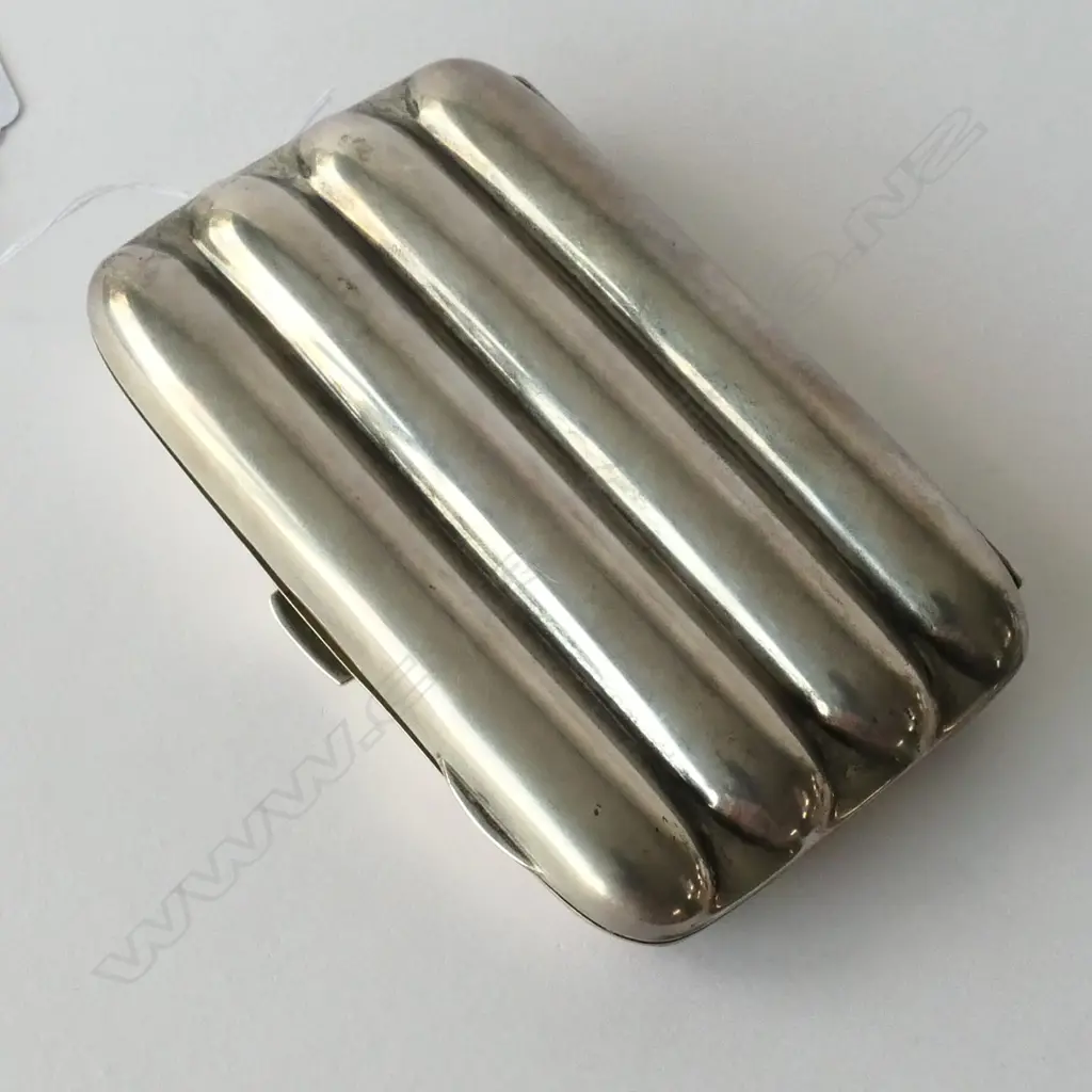 SILVER CIGAR CASE BIRMINGHAM 1920 Image 1++