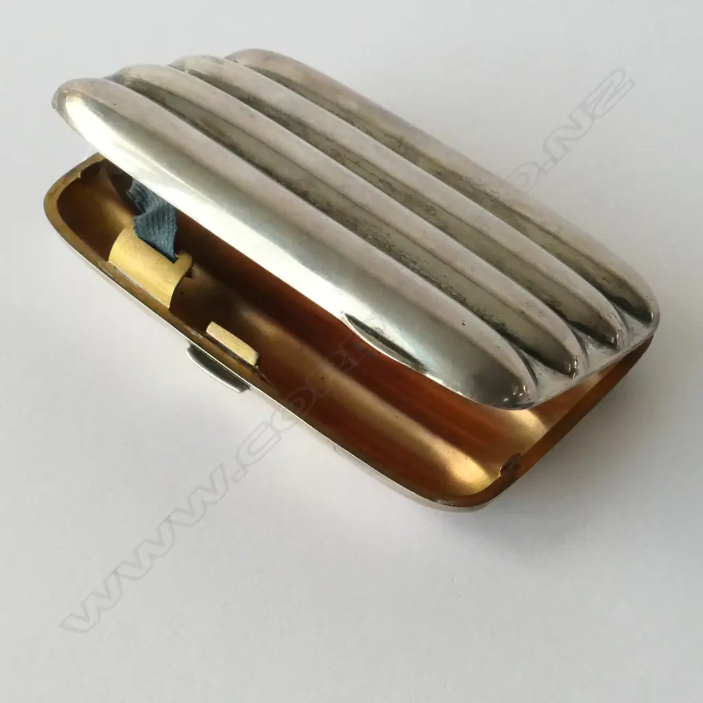 SILVER CIGAR CASE BIRMINGHAM 1920 Image 1++